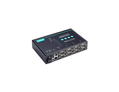 NPort 5610-8-DT - 8 ports RS-232 device server with DB9 male connector, 12-48VDC input with adapter by MOXA